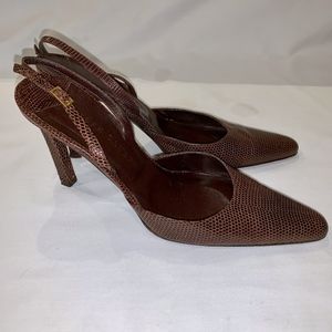 Ralph Lauren - Slingback Pumps - Snakeskin pattern